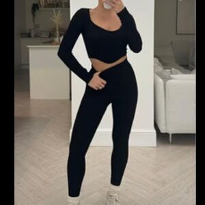Zara thick seamless ribbed set